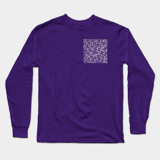 Broken Tiles Mosaic Pattern Light Purple Color Background GC-120-5 Long Sleeve T-Shirt